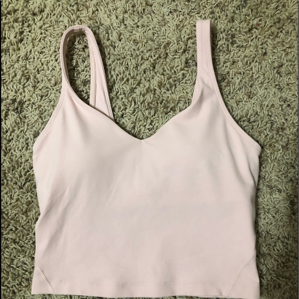 Lulu Pale Pink Align Tank